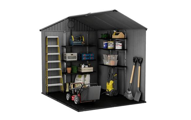 Keter Darwin 6x8 Storage Shed - Graphite