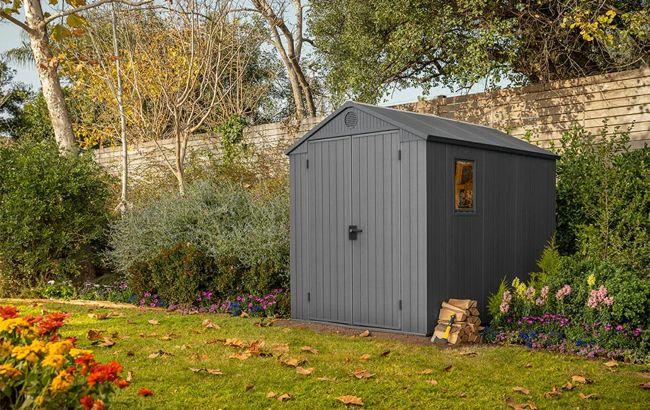 Keter Darwin 6x8 Storage Shed - Graphite
