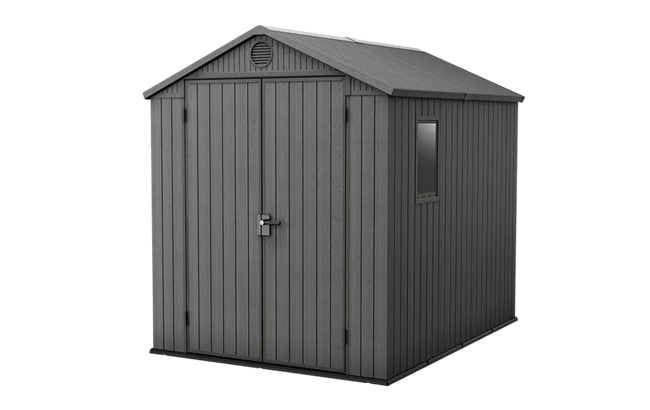 keter Darwin 6x8 Storage Shed - Graphite