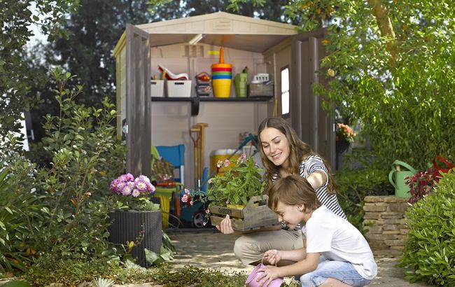 Keter Factor 6x6 Storage Shed - Brown