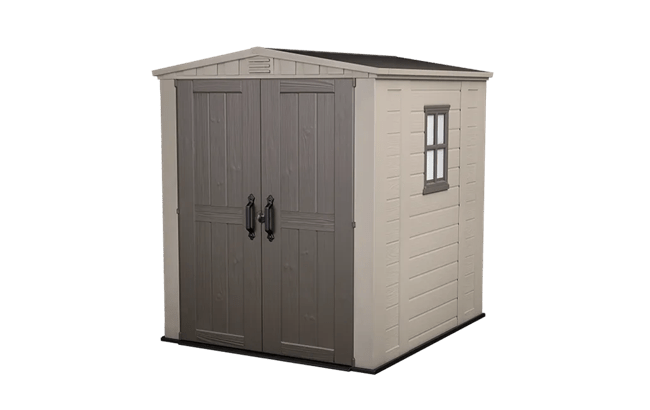 keter Factor 6x6 Storage Shed - Brown