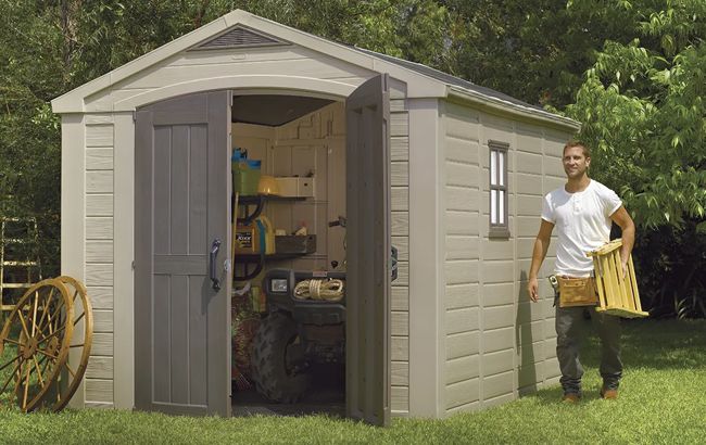 Keter Factor 8x11 Storage Shed - Brown