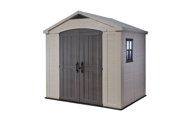 keter Factor 8x6 Storage Shed - Brown