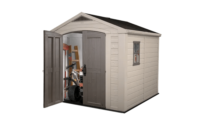 Keter Factor 8x8 Storage Shed - Brown