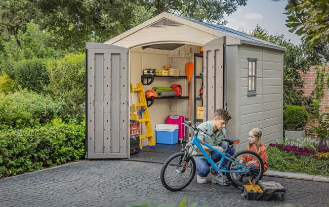 Keter Factor 8x8 Storage Shed - Brown