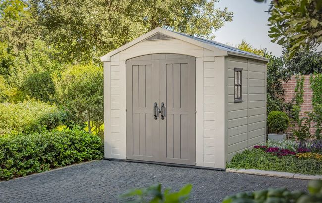 Keter Factor 8x8 Storage Shed - Brown