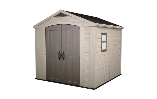 keter Factor 8x8 Storage Shed - Brown