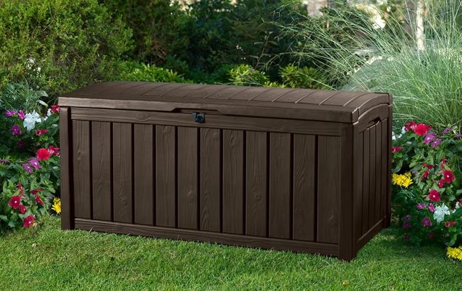Keter Glenwood 101 Gallon Deck Box - Brown