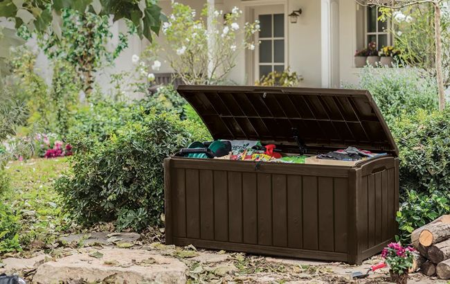 Keter Glenwood 101 Gallon Deck Box - Brown