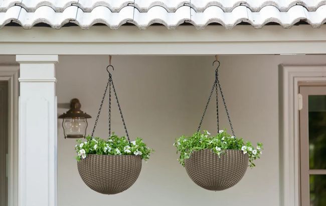 Keter Hanging Planter Set Of 2 - Brown