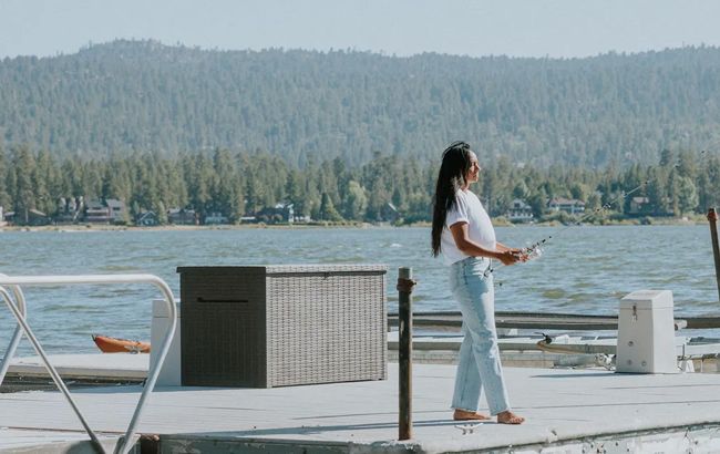 Keter Java 230 Gallon Deck Box - Graphite