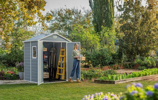 Keter Manor 6x8 Storage Shed - Grey