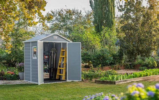 Keter Manor 6x8 Storage Shed - Grey