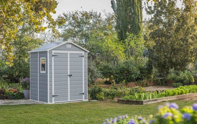 Keter Manor 6x8 Storage Shed - Grey