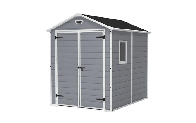 keter Manor 6x8 Storage Shed - Grey