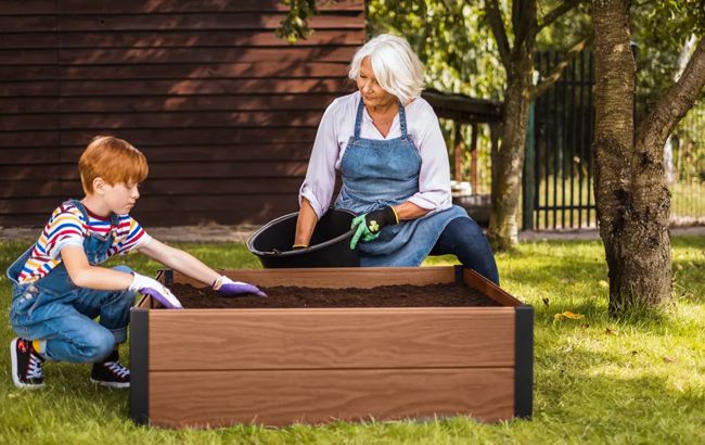 Keter Maple Raised Garden Bed - Brown