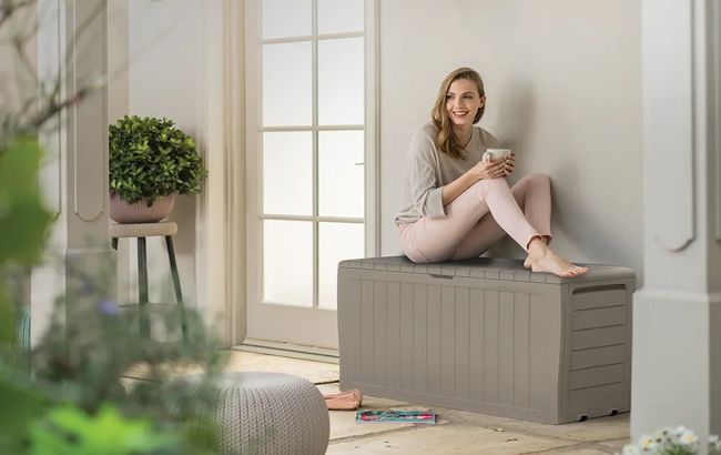 Keter Marvel 71 Gallon Deck Box - Beige