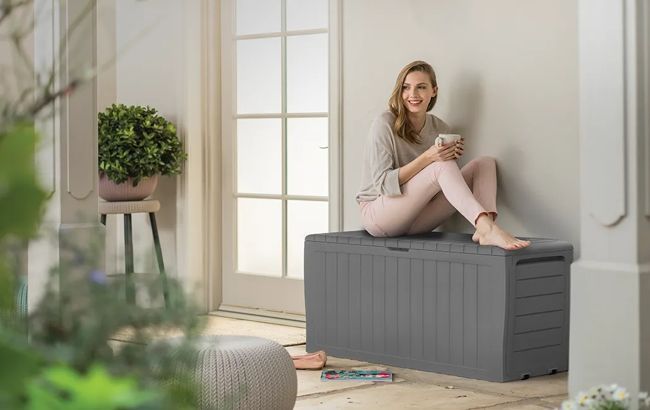 Keter Marvel 71 Gallon Deck Box - Grey