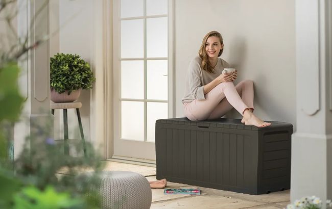 Keter Marvel 71 Gallon Deck Box - Taupe