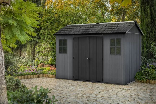 Keter Newton 11x7.5 Storage Shed - Graphite