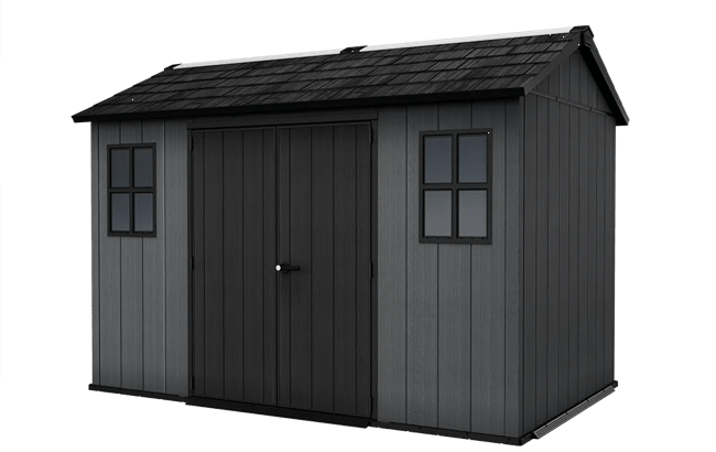 keter Newton 11x7.5 Storage Shed - Graphite