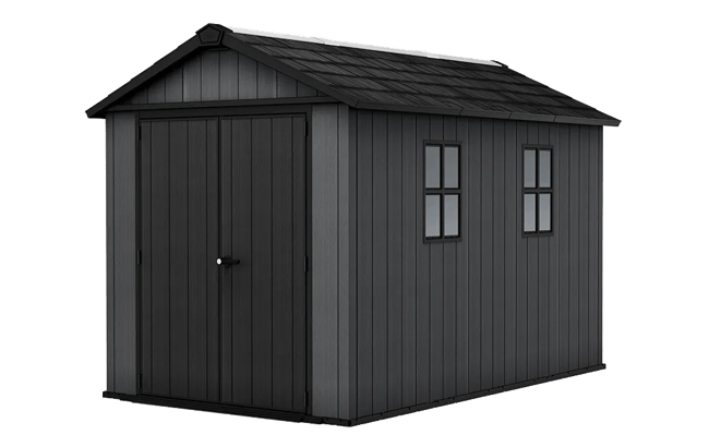 keter Newton Plus 7.5x11 Storage Shed - Graphite