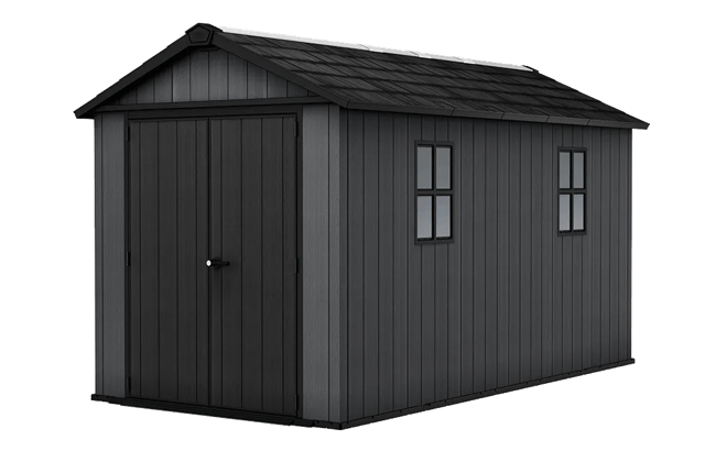 keter Newton Plus 7.5x13 Storage Shed - Graphite