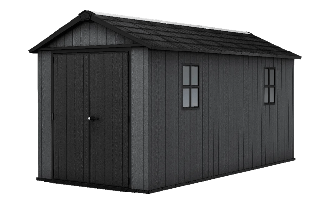 keter Newton Plus 7.5x15 Storage Shed - Graphite