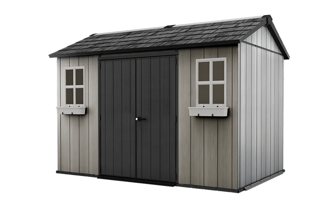 keter Oakland 11x7.5 Storage Shed - Grey