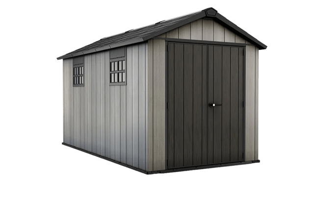 keter Oakland 7.5x13 Storage Shed - Grey