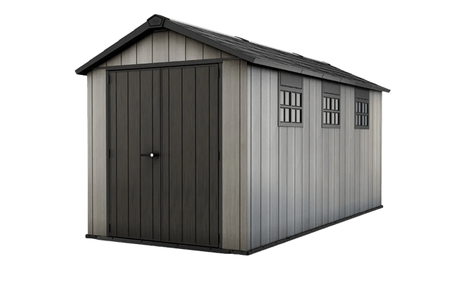 keter Oakland 7.5x15 Storage Shed - Grey