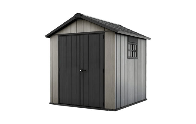 keter Oakland 7.5x7 Storage Shed - Grey