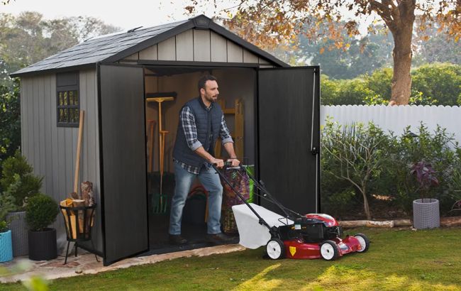 Keter Oakland 7.5x9 Storage Shed - Grey