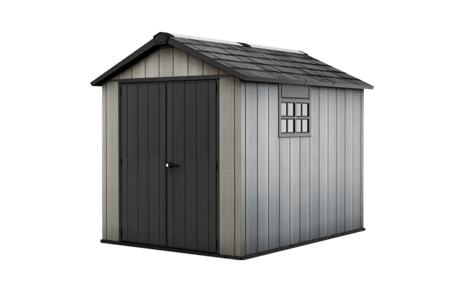 keter Oakland 7.5x9 Storage Shed - Grey