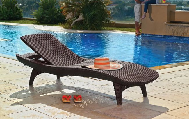 Keter Pacific Chaise Sun Lounger Set Of 2 - Brown
