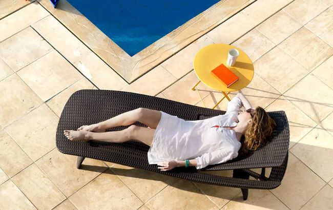 Keter Pacific Chaise Sun Lounger Set Of 2 - Brown