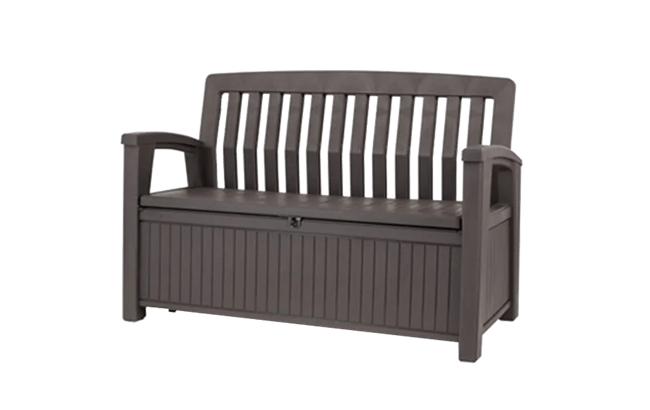 keter Patio 60 Gallon Outdoor Storage Bench - Brown
