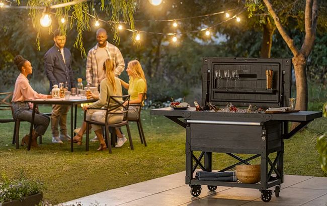 Keter Patio Cooler & Beverage Cart - Graphite