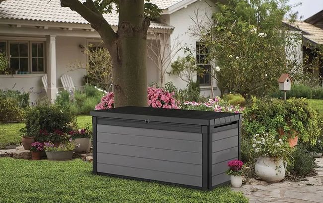 Keter Premier 150 Gallon Deck Box - Grey