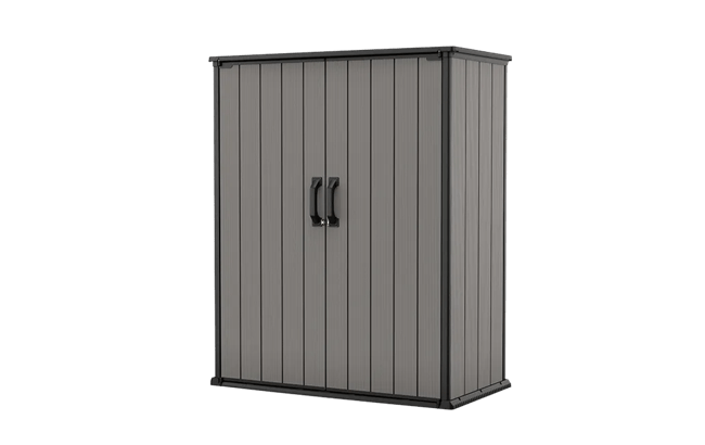 keter Premier Tall Storage Shed - Grey