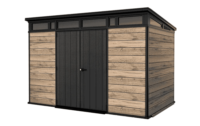 keter Signature 11x7 Storage Shed - Pine Brown