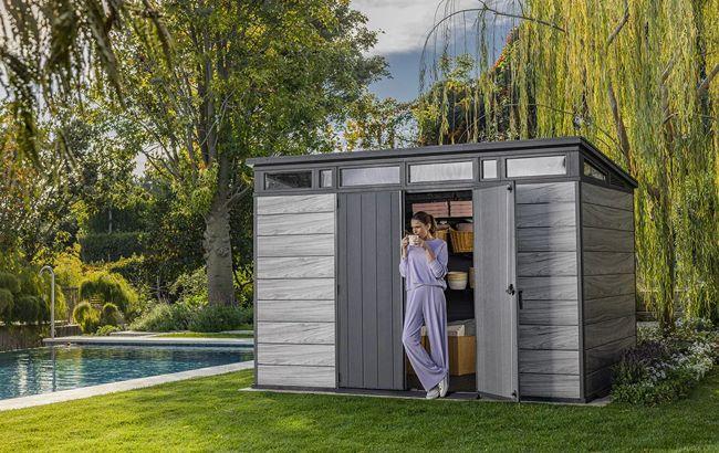 Keter Signature 11x7 Storage Shed - Storm Grey