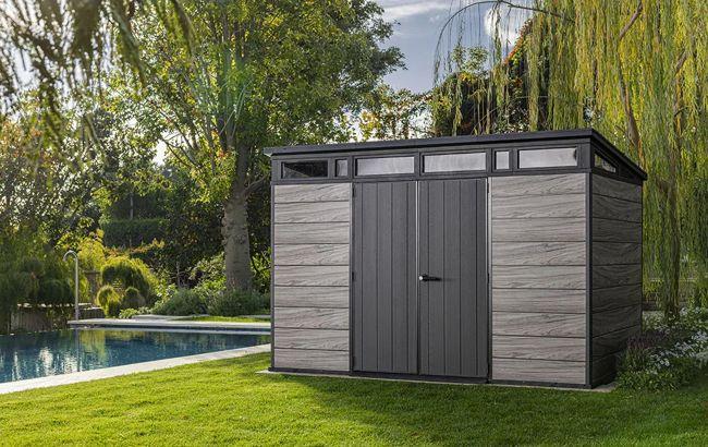 Keter Signature 11x7 Storage Shed - Storm Grey