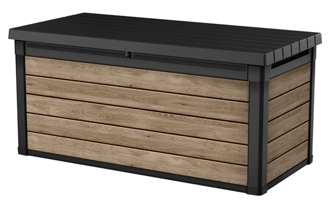 keter Signature 150 Gallon Deck Box - Ashwood Brown