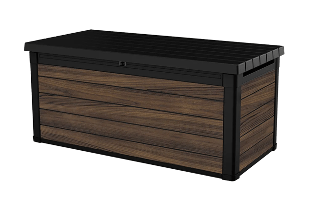 keter Signature 150 Gallon Deck Box - Rosewood Brown