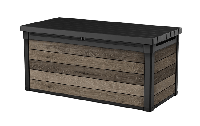 keter Signature 150 Gallon Deck Box - Walnut Brown