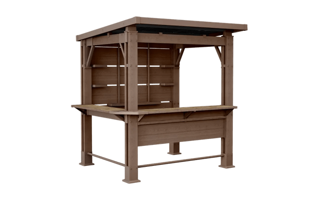 keter Signature 7.5x6.5 Bar Gazebo - Pine Brown