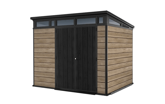 keter Signature 9x7 Storage Shed - Ashwood Brown