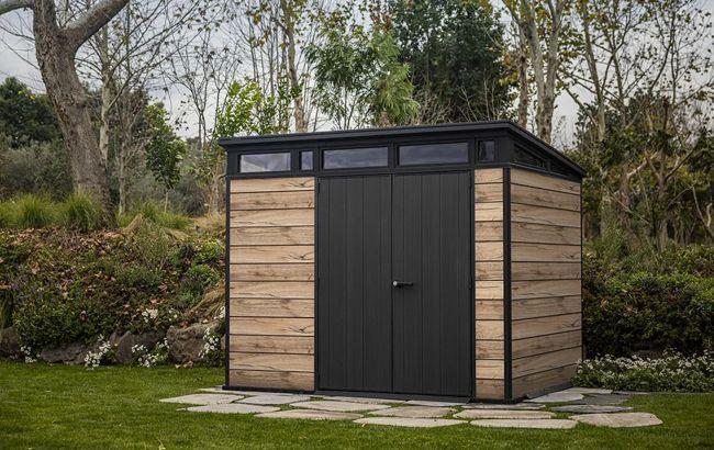 Keter Signature 9x7 Storage Shed - Pine Brown