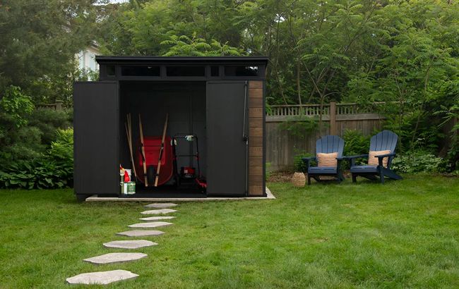 Keter Signature 9x7 Storage Shed - Walnut Brown